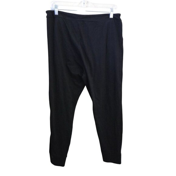 Copper Fit Black Jogger Set V Neck Drawstring Waist Size L - Picture 4 of 9